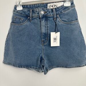 LNDN Landon Denim Blue High Waist Shorts Women’s Size 25